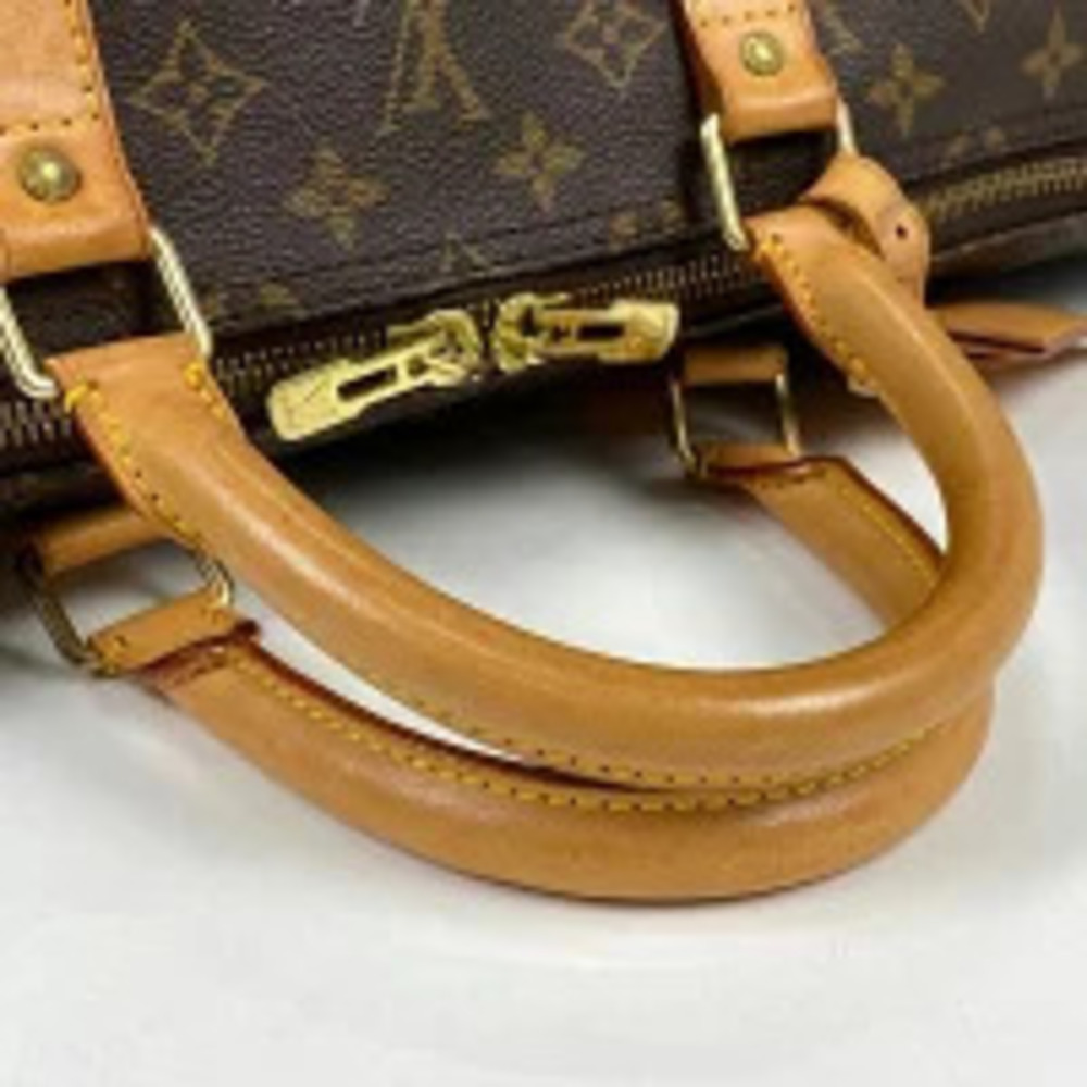 Louis Vuitton Keepall Bandoulire Travel Business Trip Boston Bag Monogram Brown - Picture 6 of 7